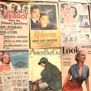 Bundle of 15 Vintage Advertisement/Magazine Stickers